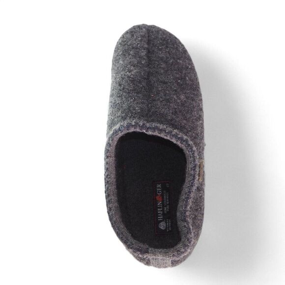 Haflinger ATB Pure Wool Hard Sole Slippers Grey Men's 14/48 - Picture 10 of 12